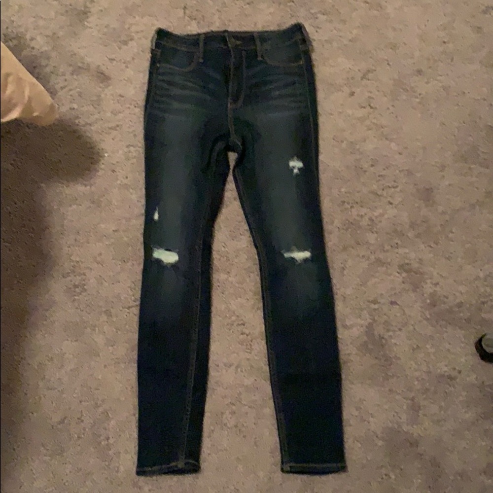 Never worn skinny Jean navy